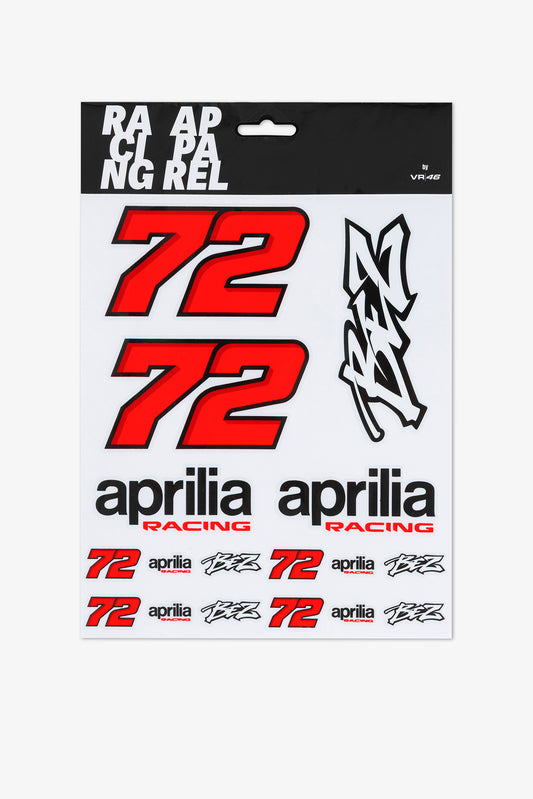 Bezzecchi 72 Aprilia Large Sticker Set
