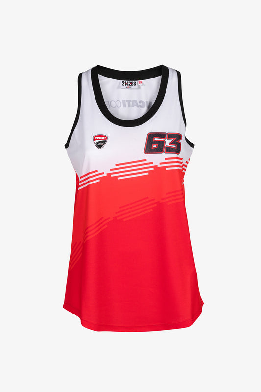 Women's tank top 63 Bagnaia Ducati Corse