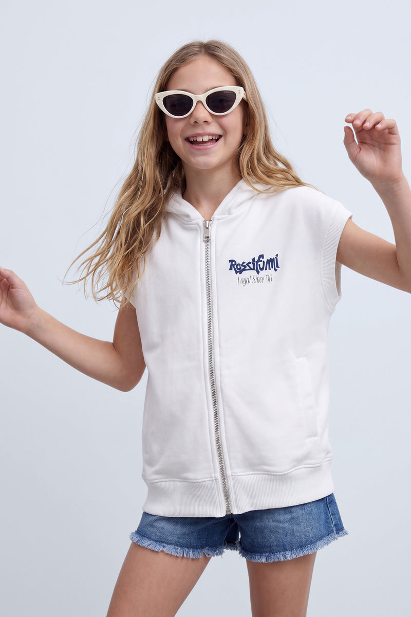 Mini Miss Fortysix sleeveless sweatshirt