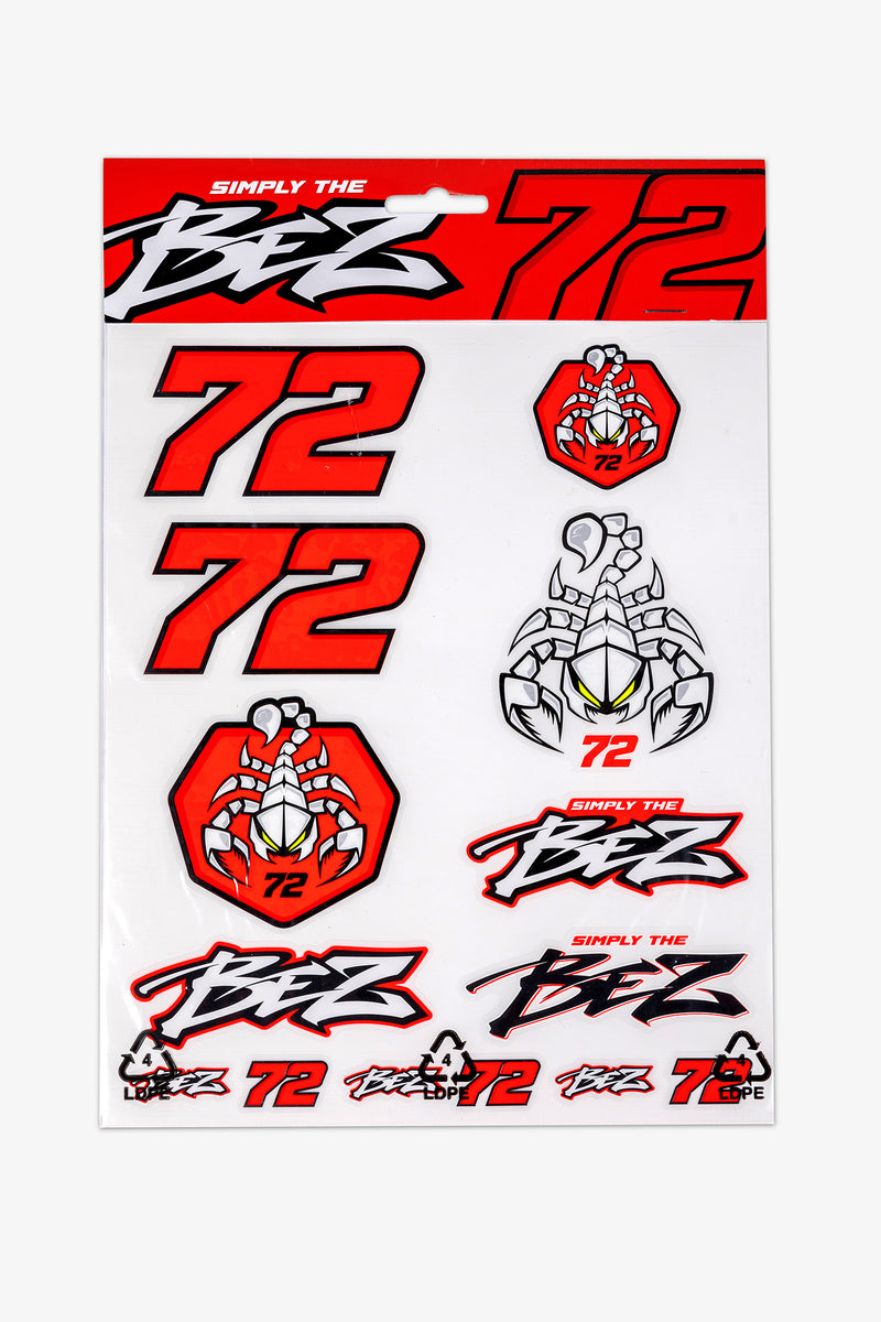 Bezzecchi 72 Large Sticker Set