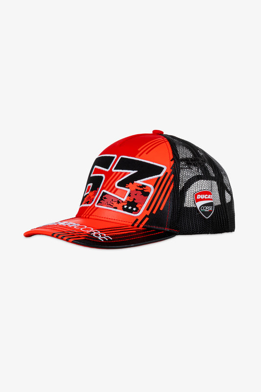 Bagnaia 63 Ducati Corse Trcker Cap