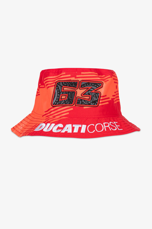 Casquette de pêcheur 63 Bagnaia Ducati Corse