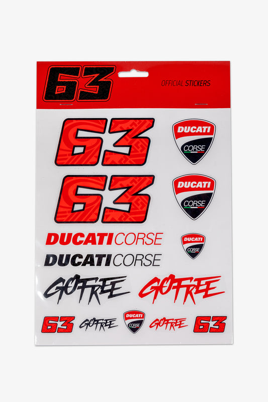 Bagnaia Ducati Large Sticker Set