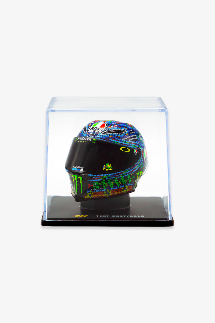 agv helmet colombia valentino rossi 2020 winter test 1/5 Valentino Rossi Autographed AGV Ti-Tech