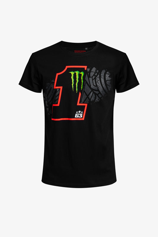 T-Shirt GoFree 1 Bagnaia Monster Energy