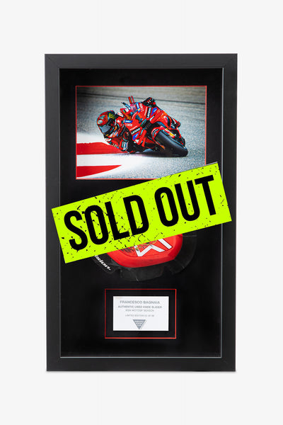Francesco Bagnaia Memorabilia 2024 MotoGP Season knee slider