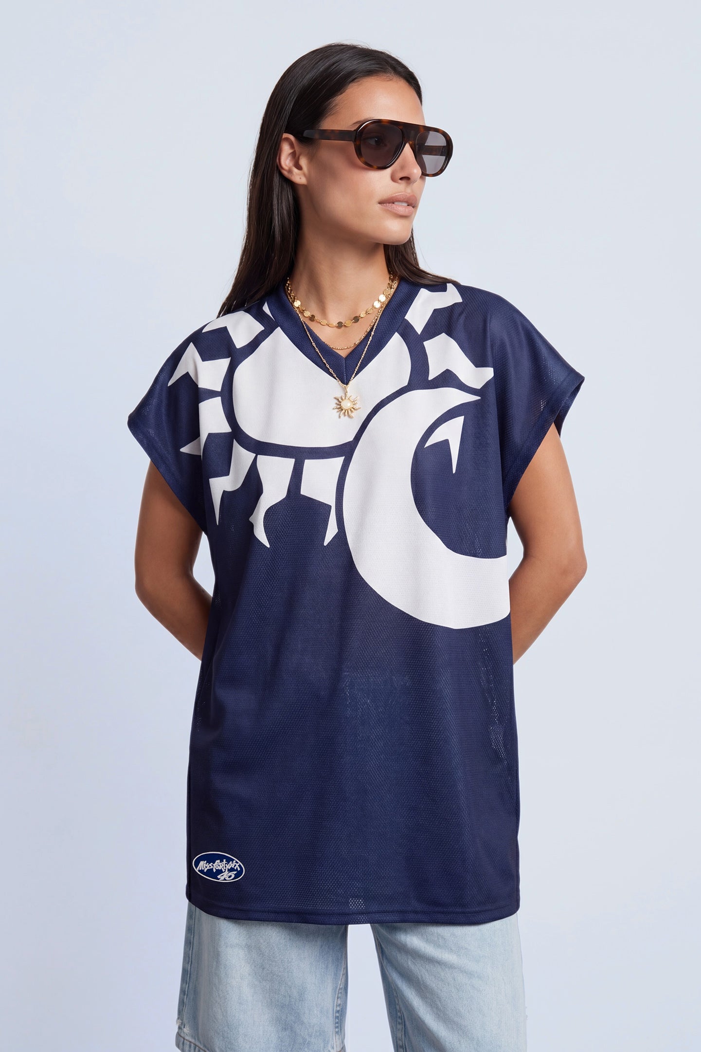 Miss Fortysix oversized sleeveless t-shirt