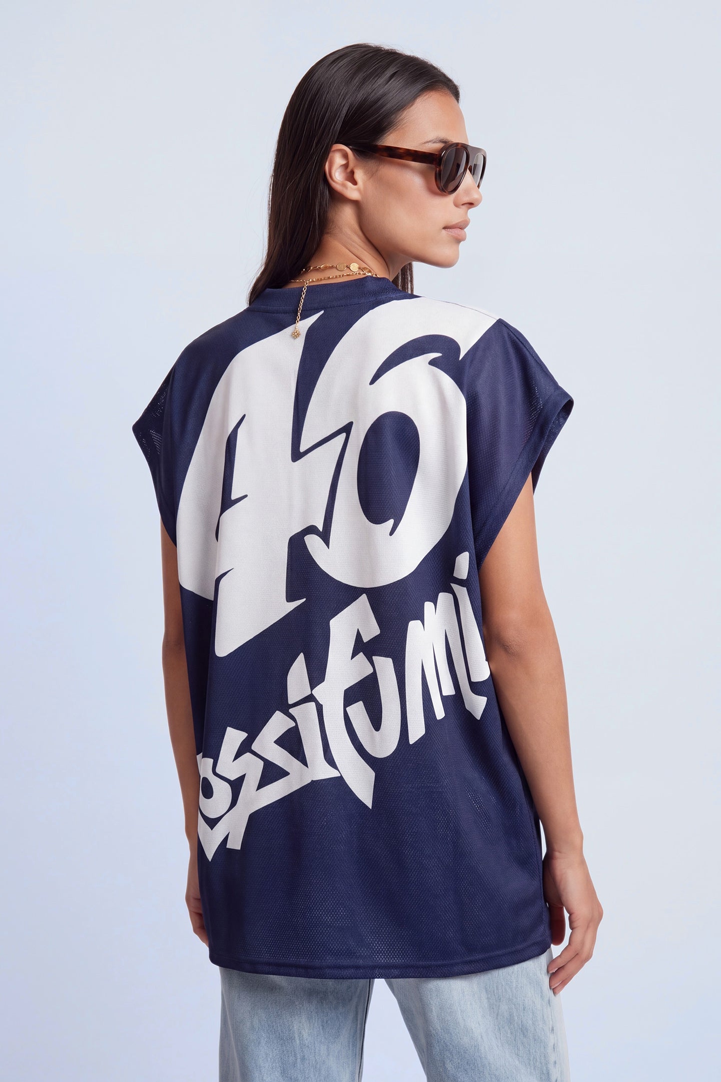 Miss Fortysix oversized sleeveless t-shirt