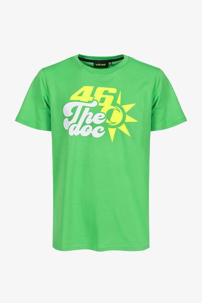 Maglietta Valentino Rossi The Doctor Donna - Tema Sun And Moon, 100% Cotone, Taglio Regolare