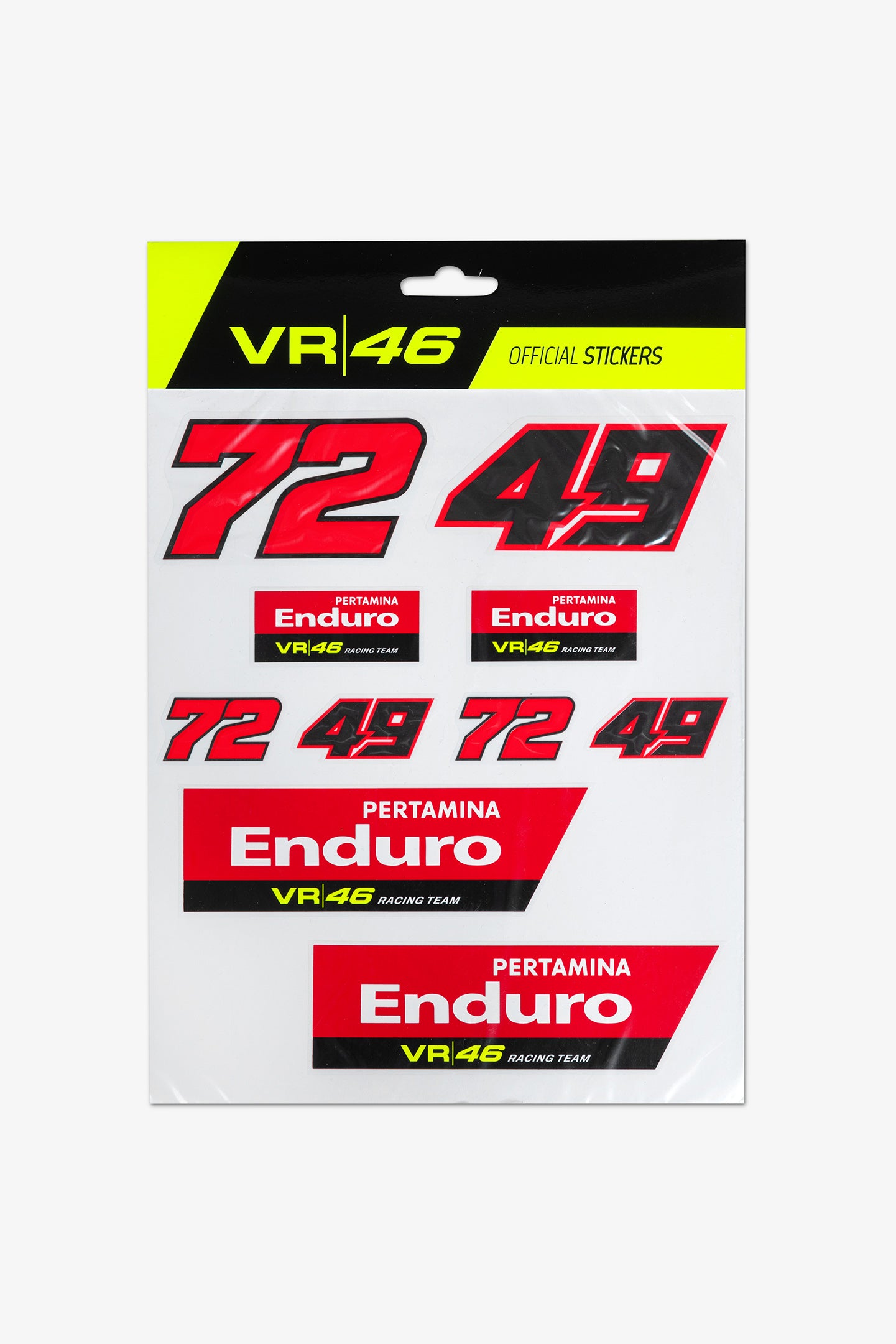 Pertamina Enduro VR46 Racing Team Dual Riders Large Sticker Set