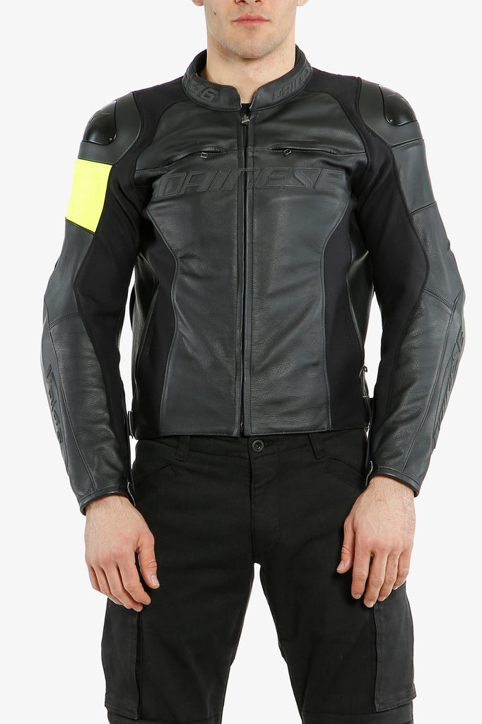Dainese Avro D2 Tex Black White Fluorescent Yellow Riding Jacket | Buy  online in India