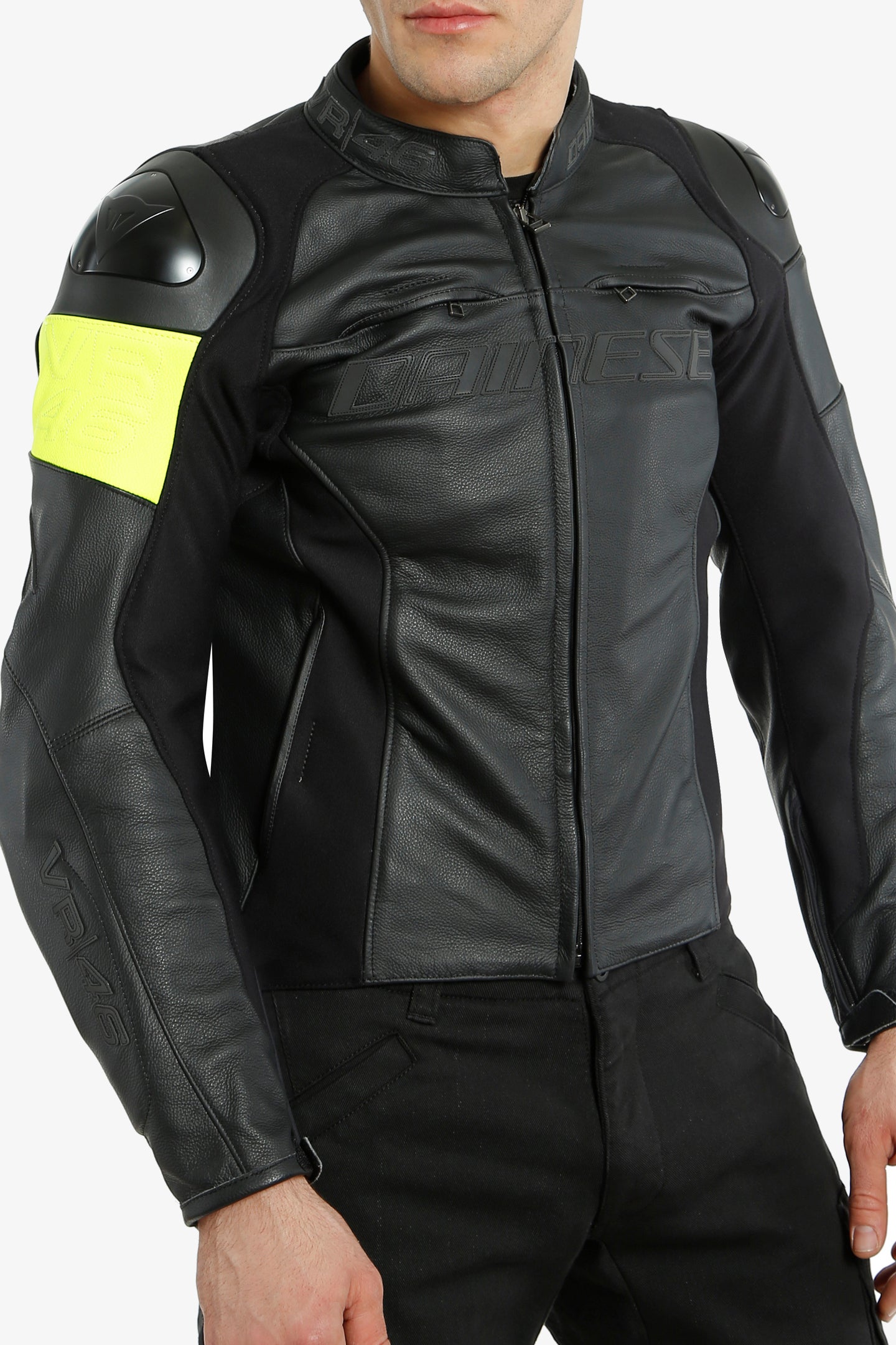 VR46 Pole Position Leather Jacket