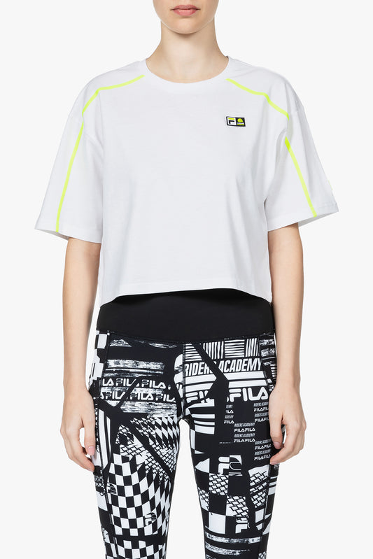 Woman Oversized Cropped Tee Fila VR46 Riders Academy