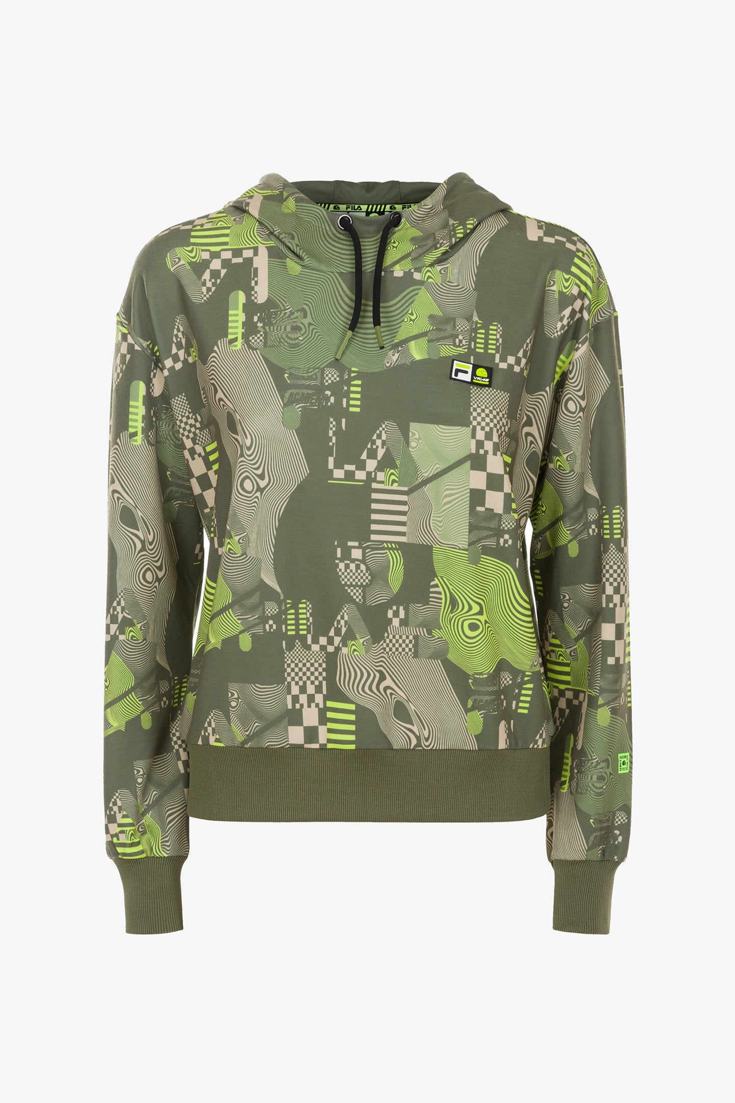 Woman AOP cropped hoodie Fila VR46 Riders Academy