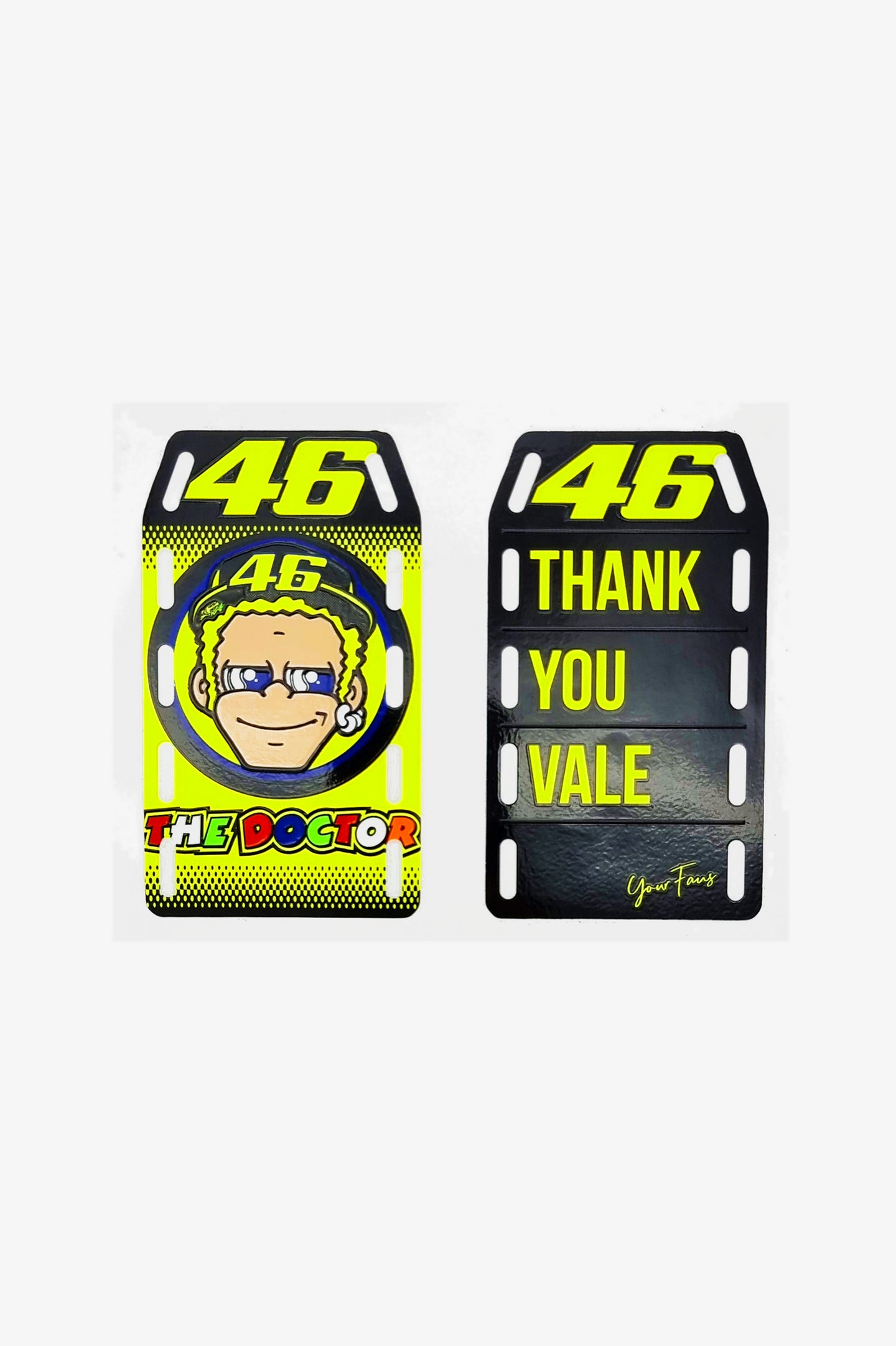 VR 46 Valentino Rossi The Doctor Helmet Decal Set Stickers